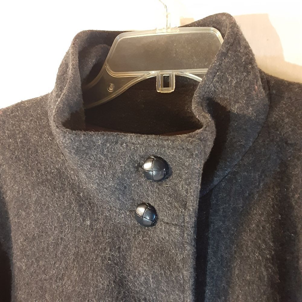 Vintage Gallery Wool Funnel Neck Blazer Bomber Jacket 14 - Picture 3 of 15